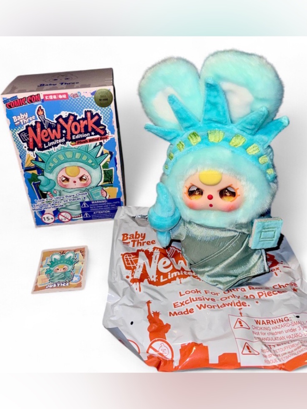 New Baby Three New York Limited Edition – Justice #0951/2000 🗽🩵